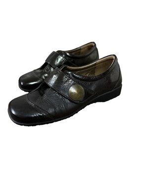 Josef Seibel Kathrin Women's Patent LeatherFlats Loafers Brown Size 6.5 (37)